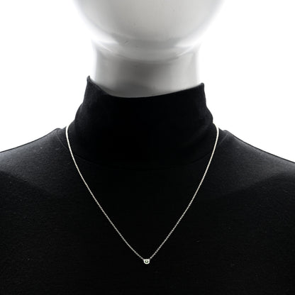 Tiffany Sterling Silver Tsavorite Garnet Elsa Peretti Color by the Yard Pendant Necklace 2 of 5