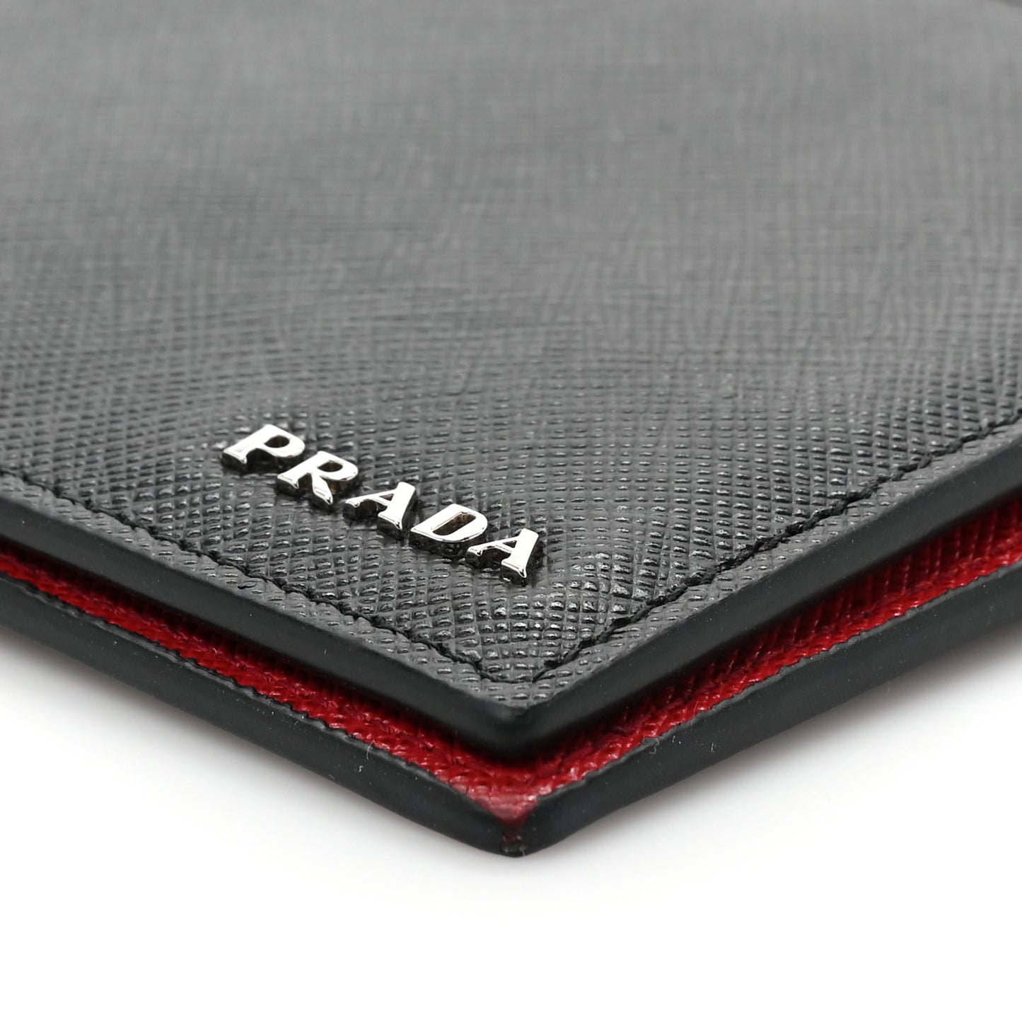 Saffiano Bi-Fold Wallet Black Fuoco