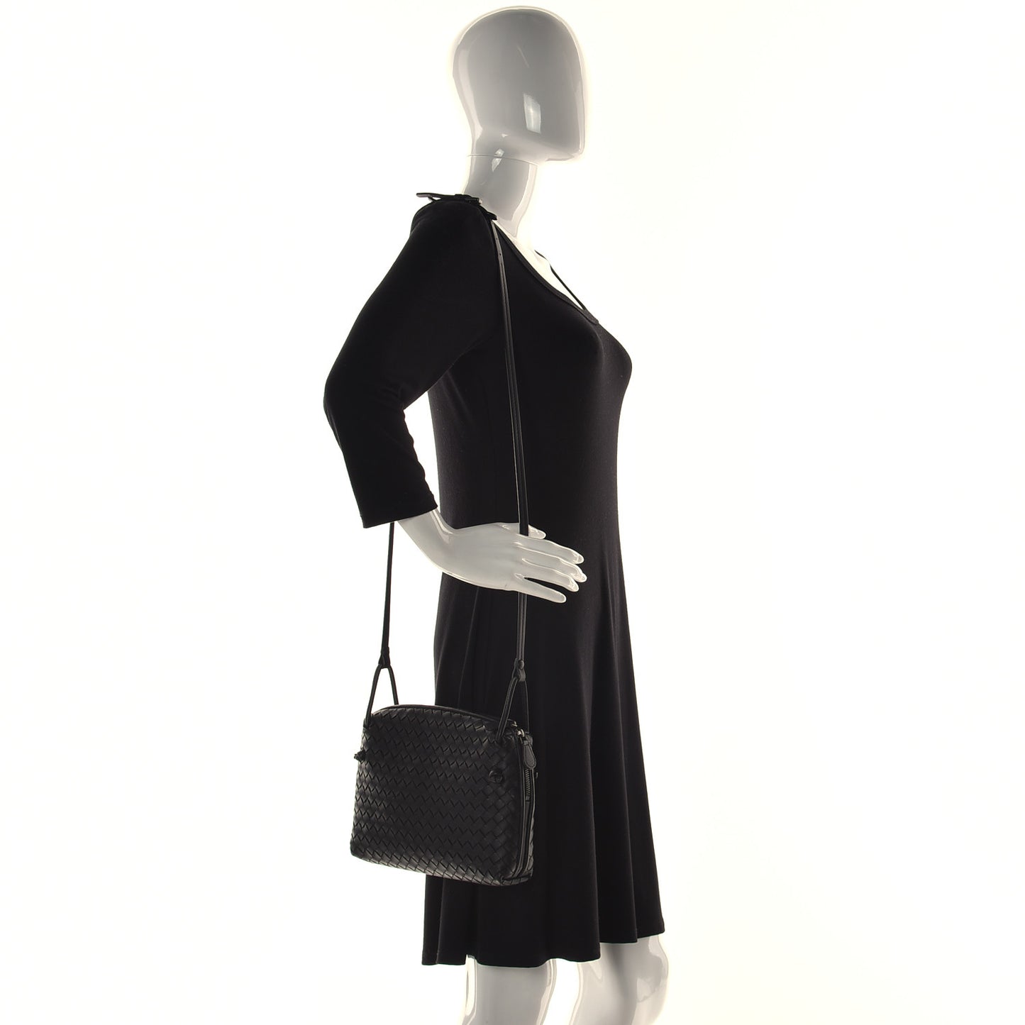 Nappa Intrecciato Nodini Bag Black