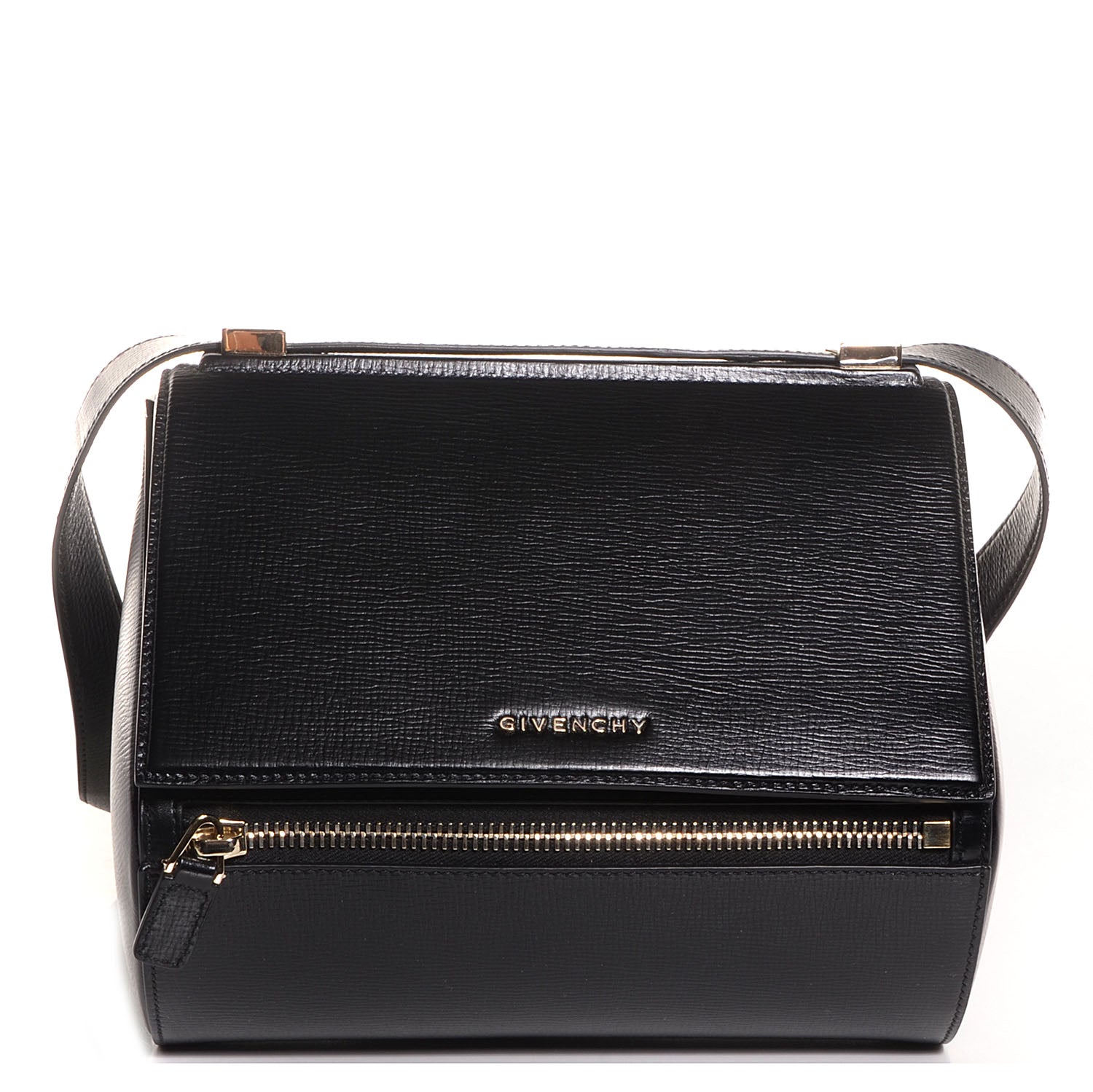 Givenchy Textured Calfskin Medium Pandora Box Crossbody Bag Black 1 of 11