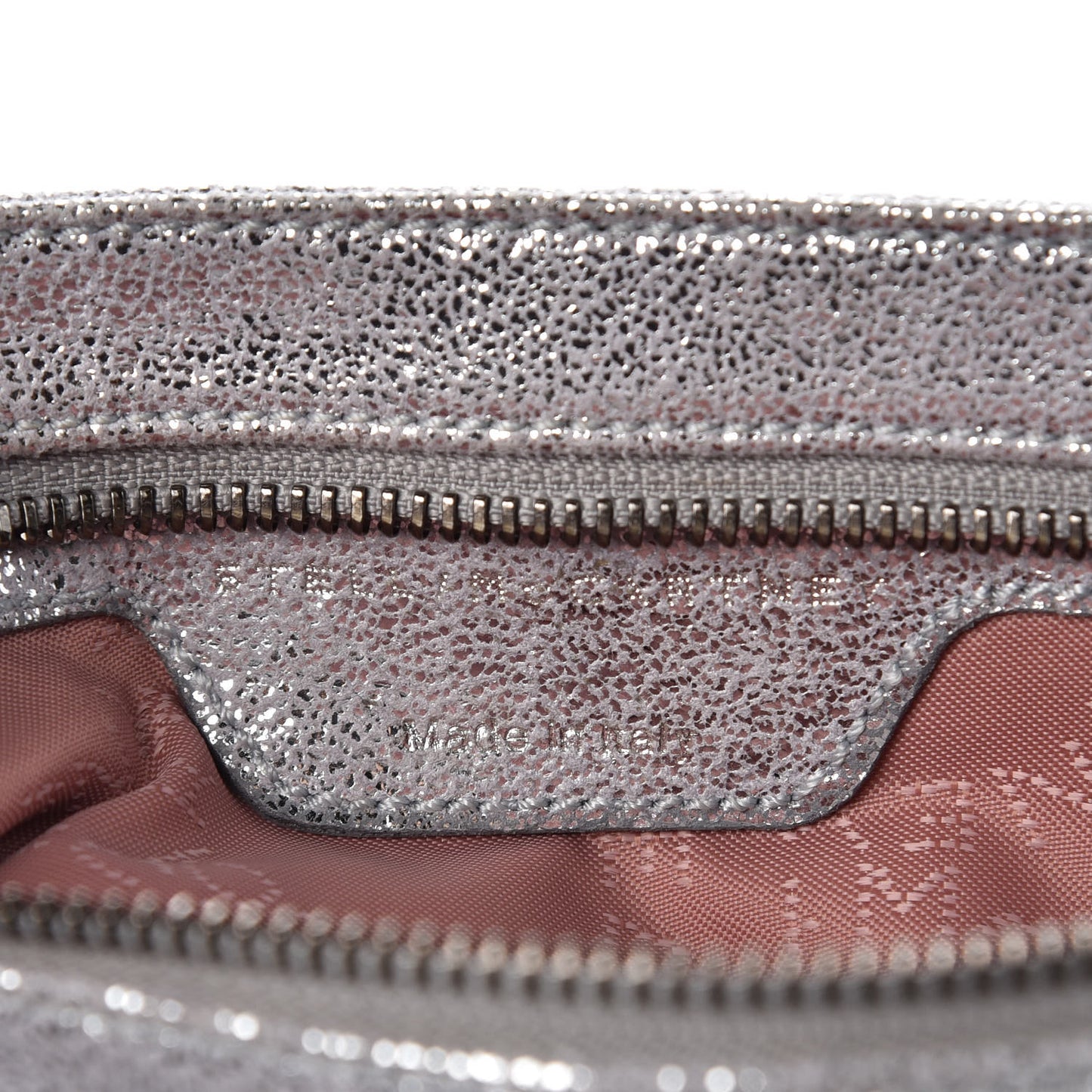 Shaggy Deer Falabella Fold Over Clutch Silver
