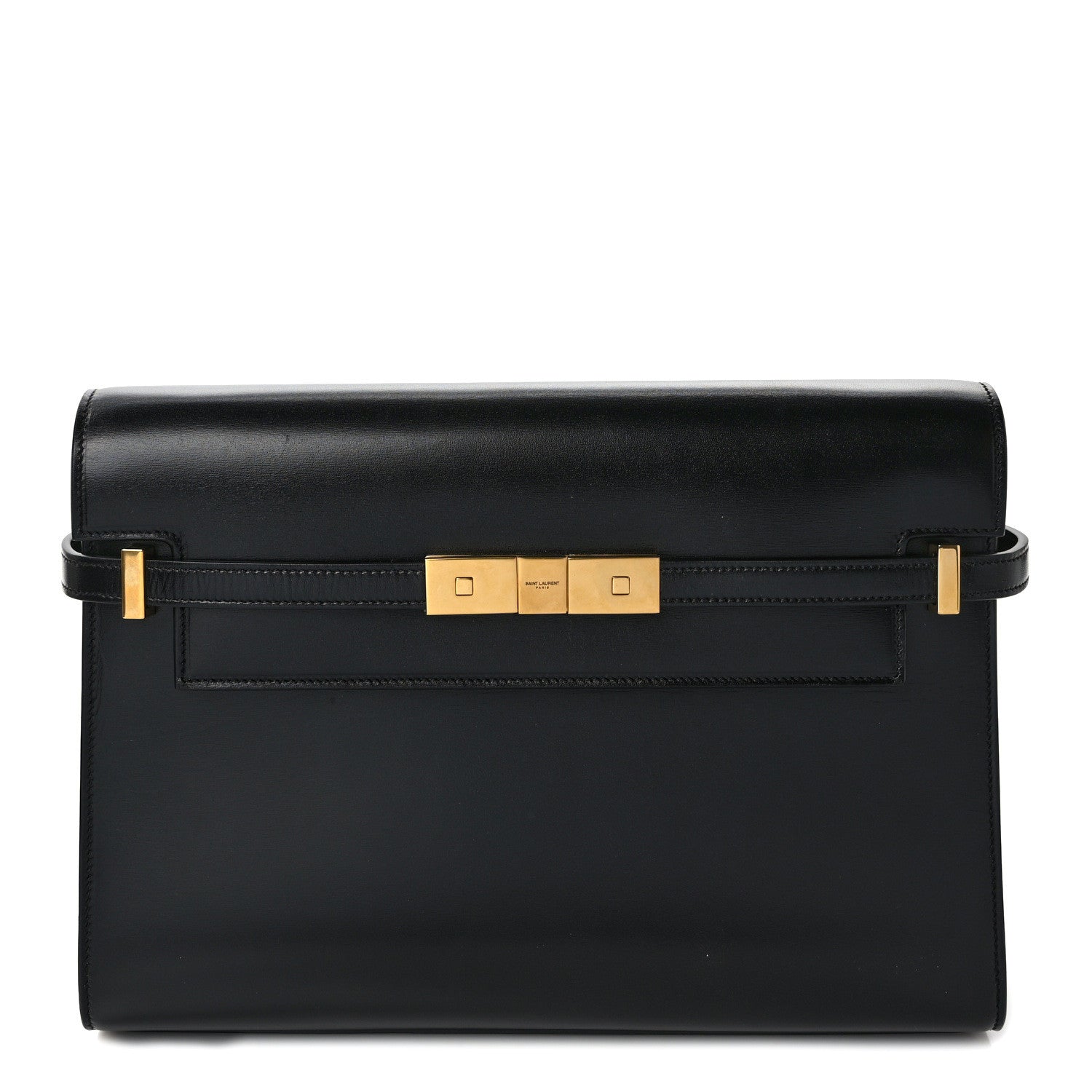 Saint Laurent Smooth Calfskin Manhattan Shoulder Bag Black 1 of 8