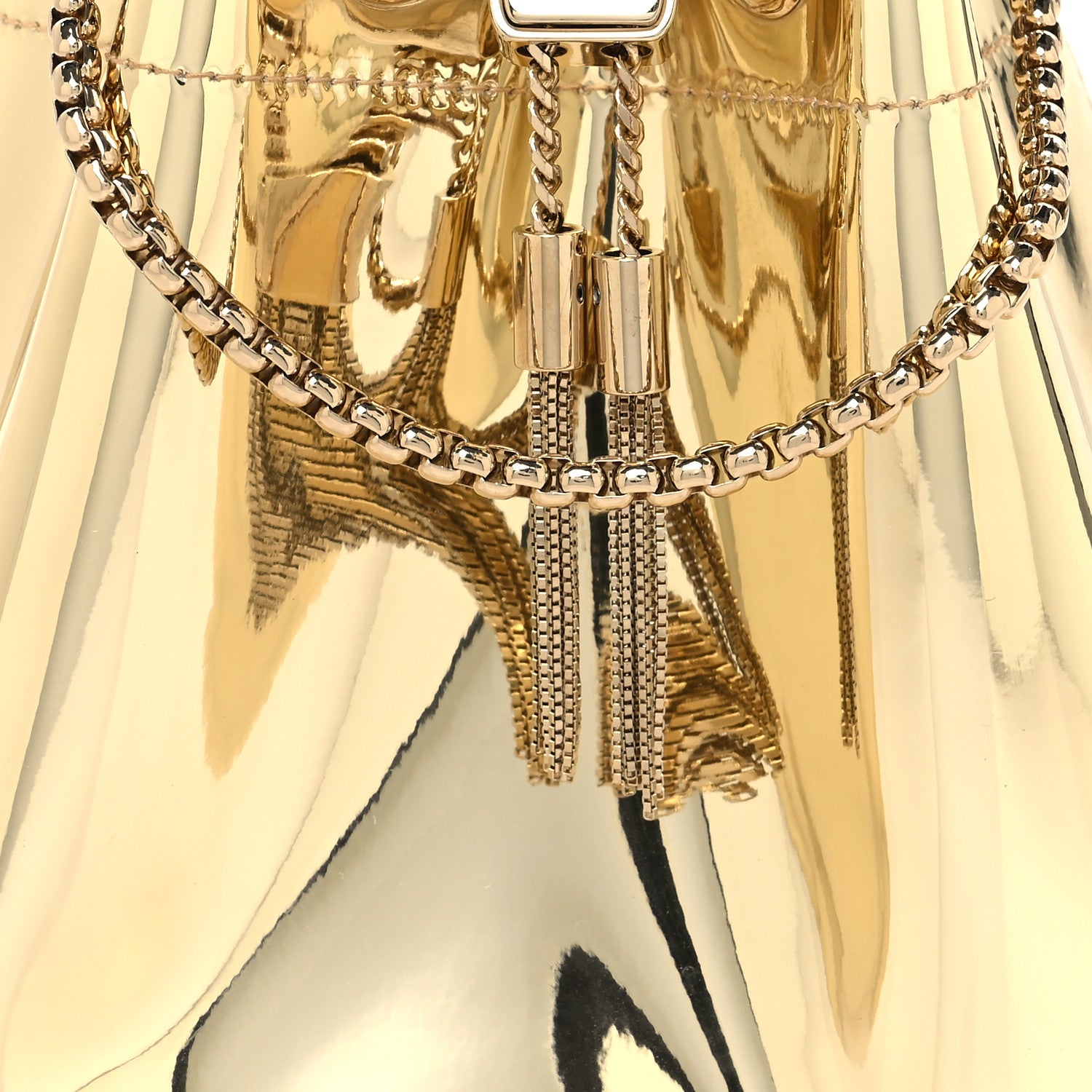 Jimmy Choo Metallic Patent Bon Bon Bag Gold 8 of 11