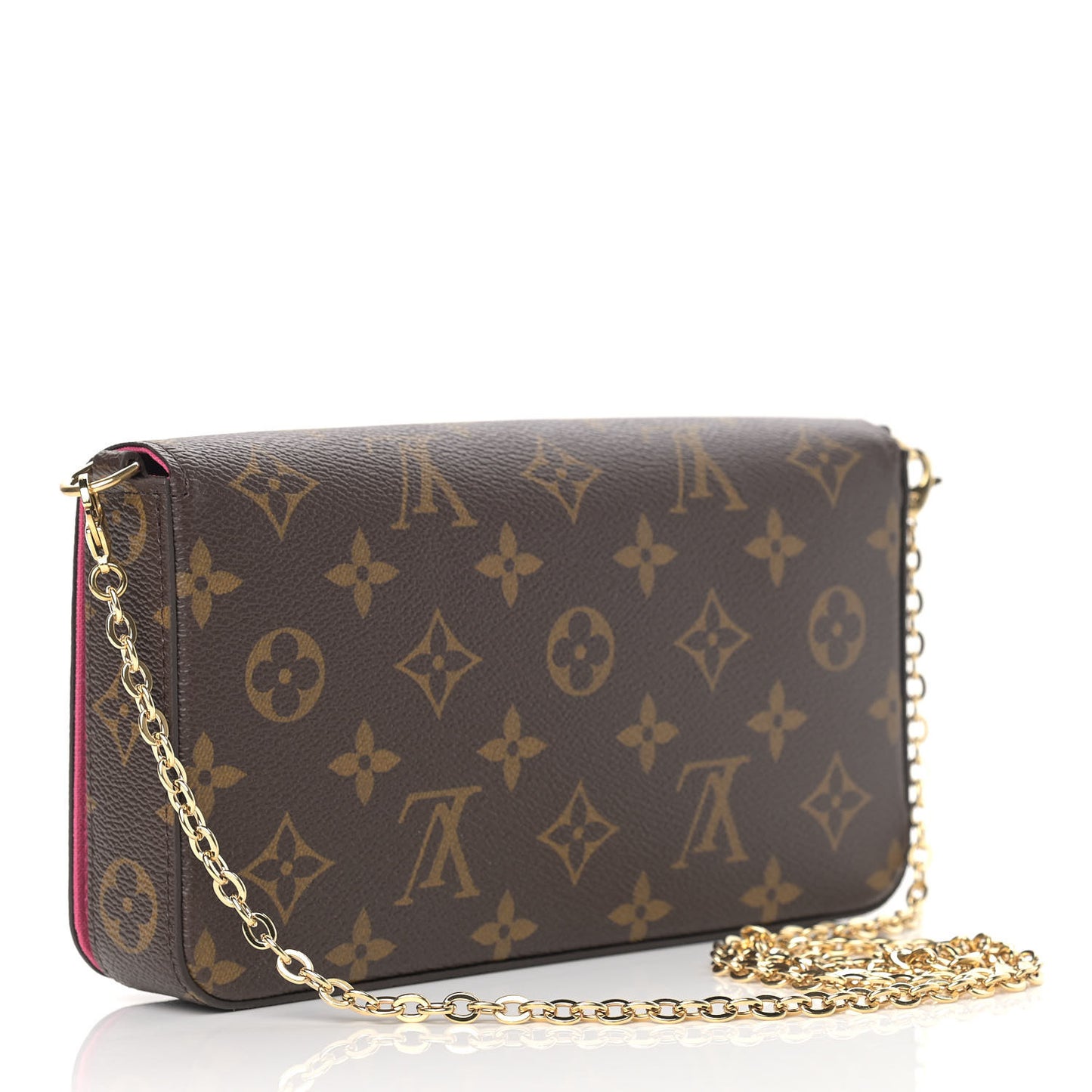 Monogram 2021 Christmas Animation Hollywood Pochette Felicie Chain Wallet Fuchsia