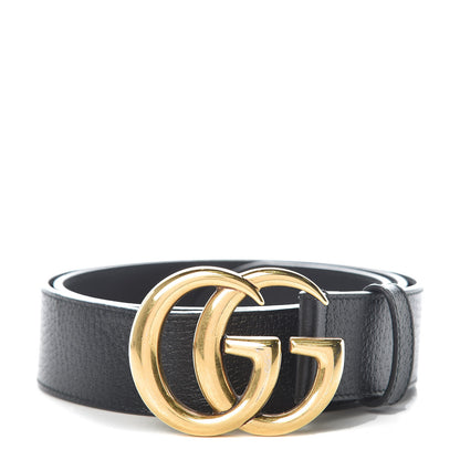 Gucci Textured Calfskin Double G 40mm Belt 95 38 Black 1 of 8