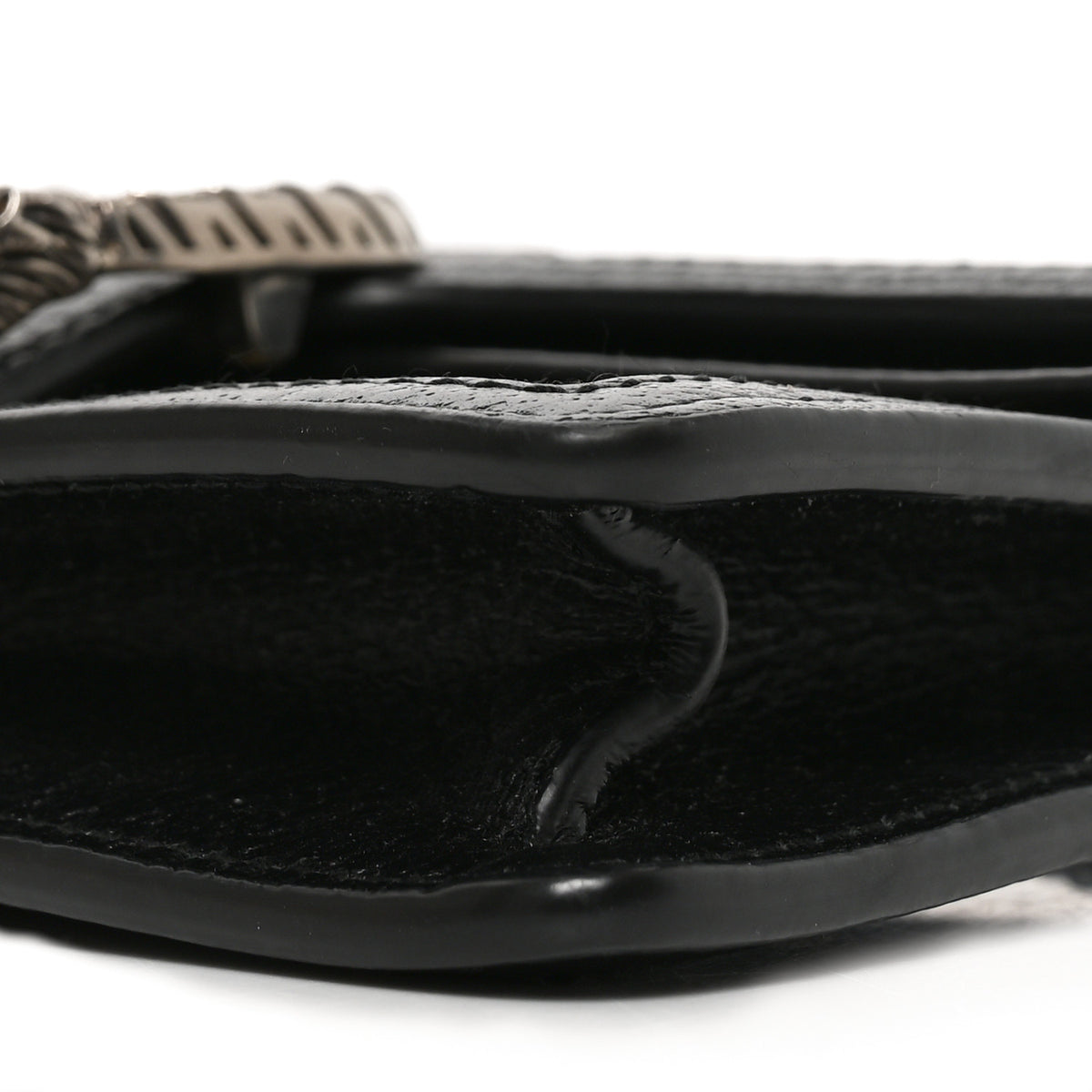 Jacquard Black Denim GG Monogram Super Mini Dionysus Shoulder Bag Black Ivory