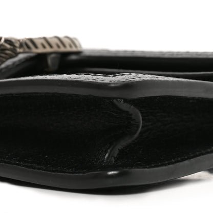 Gucci Jacquard Black Denim GG Monogram Super Mini Dionysus Shoulder Bag Black Ivory 9 of 9