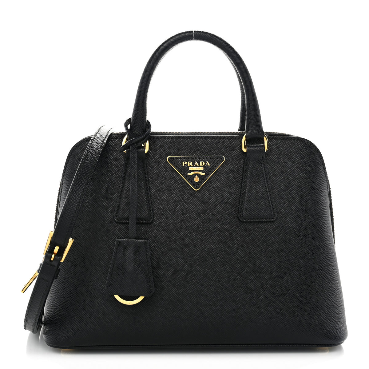 Prada Saffiano Lux Small Promenade Tote Black 1 of 10