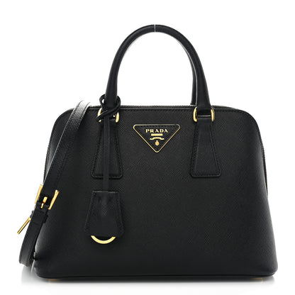 Prada Saffiano Lux Small Promenade Tote Black 1 of 10
