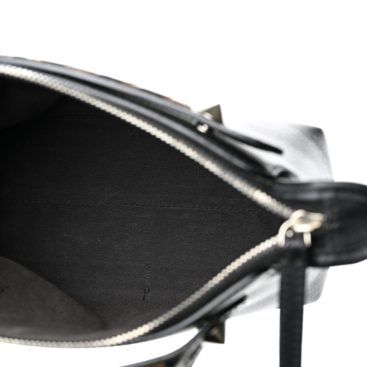Fendi Vitello Dolce Bi-Color FF 1974 Embossed Mini By The Way Boston Bag Black Maya 5 of 11