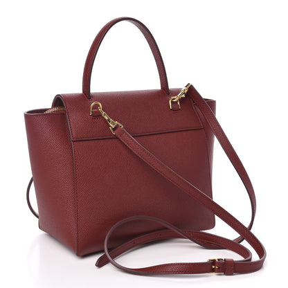 Celine Grained Calfskin Nano Belt Bag Ruby 3 of 10