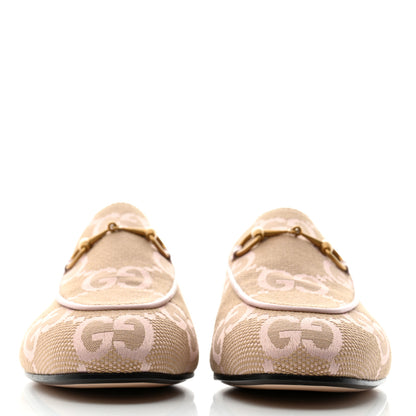 Gucci Monogram Macro GG Nappa Charlotte Womens Princetown Slippers 39 Beige Perfect Pink 2 of 10