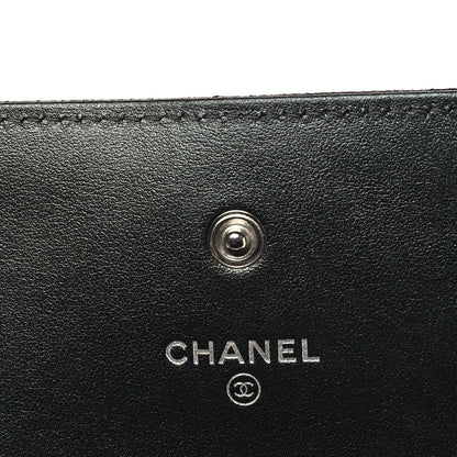 Chanel Iridescent Caviar Quilted Classic Pouch Clutch Black 6 of 11