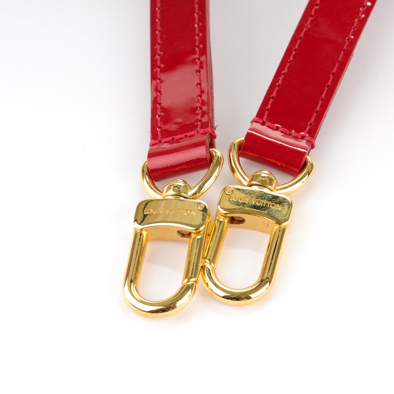 Louis Vuitton Patent 16mm Adjustable Shoulder Strap Pomme D'Amour 4 of 4