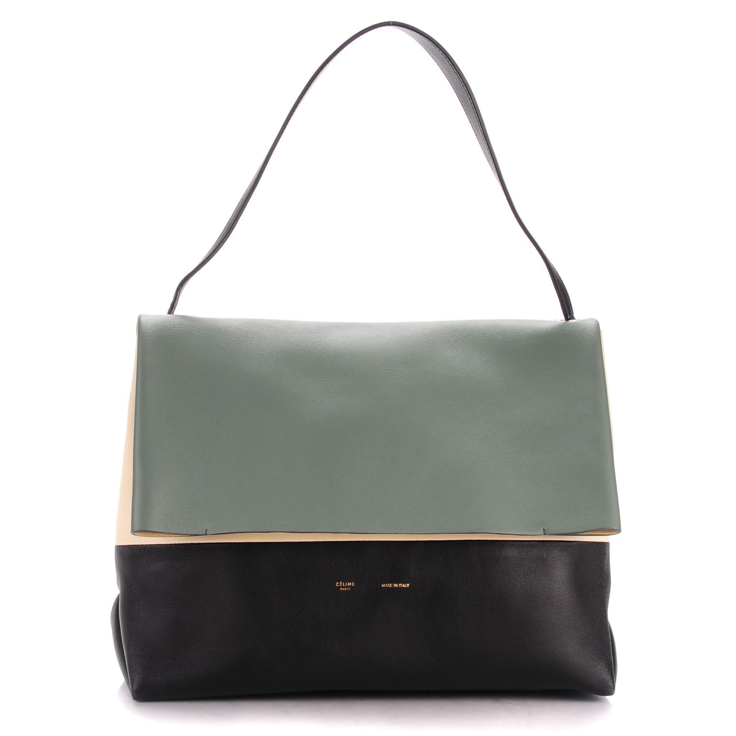 Calfskin All Soft Shoulder Bag Almond