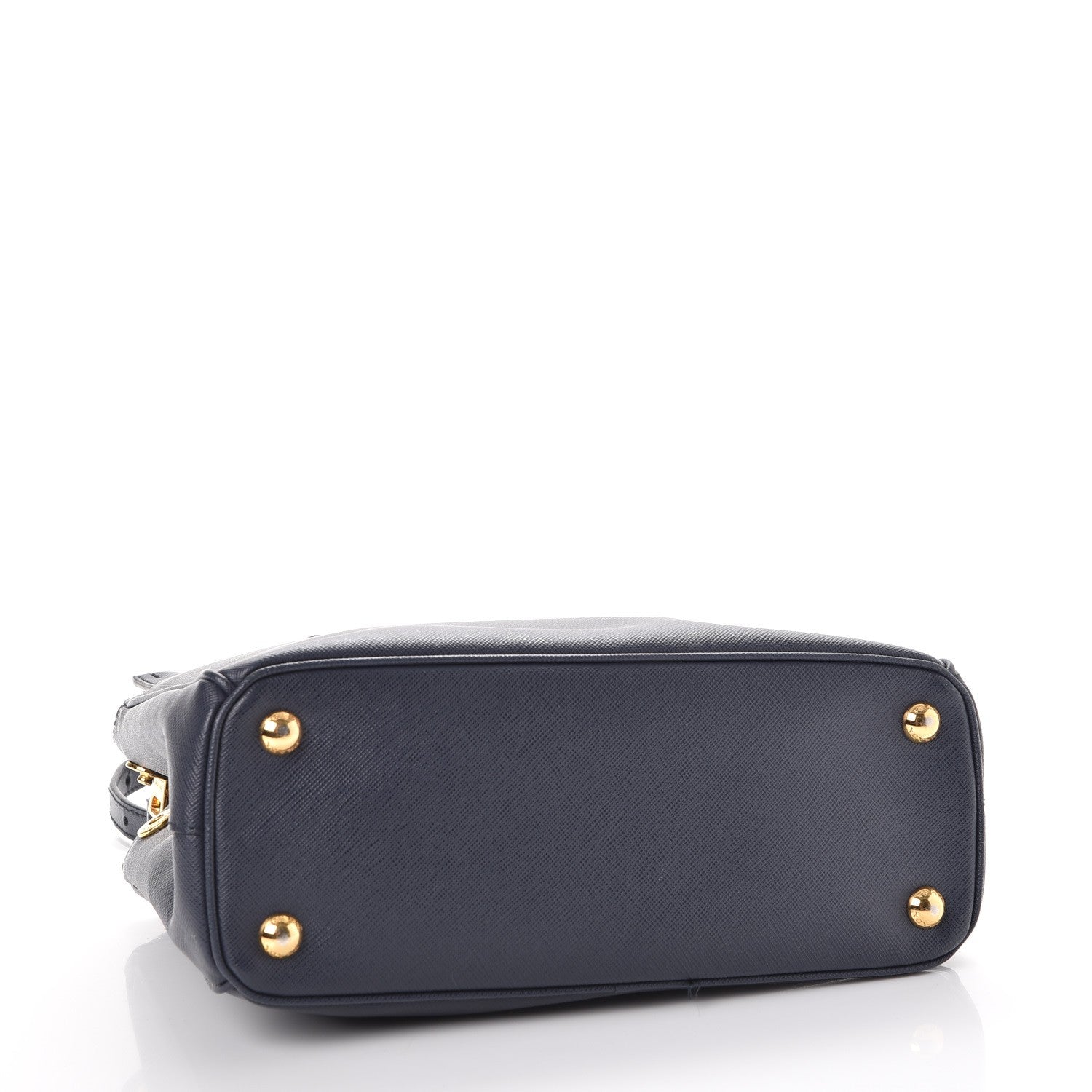 Prada Saffiano Mini Galleria Double Zip Tote Baltico 5 of 10
