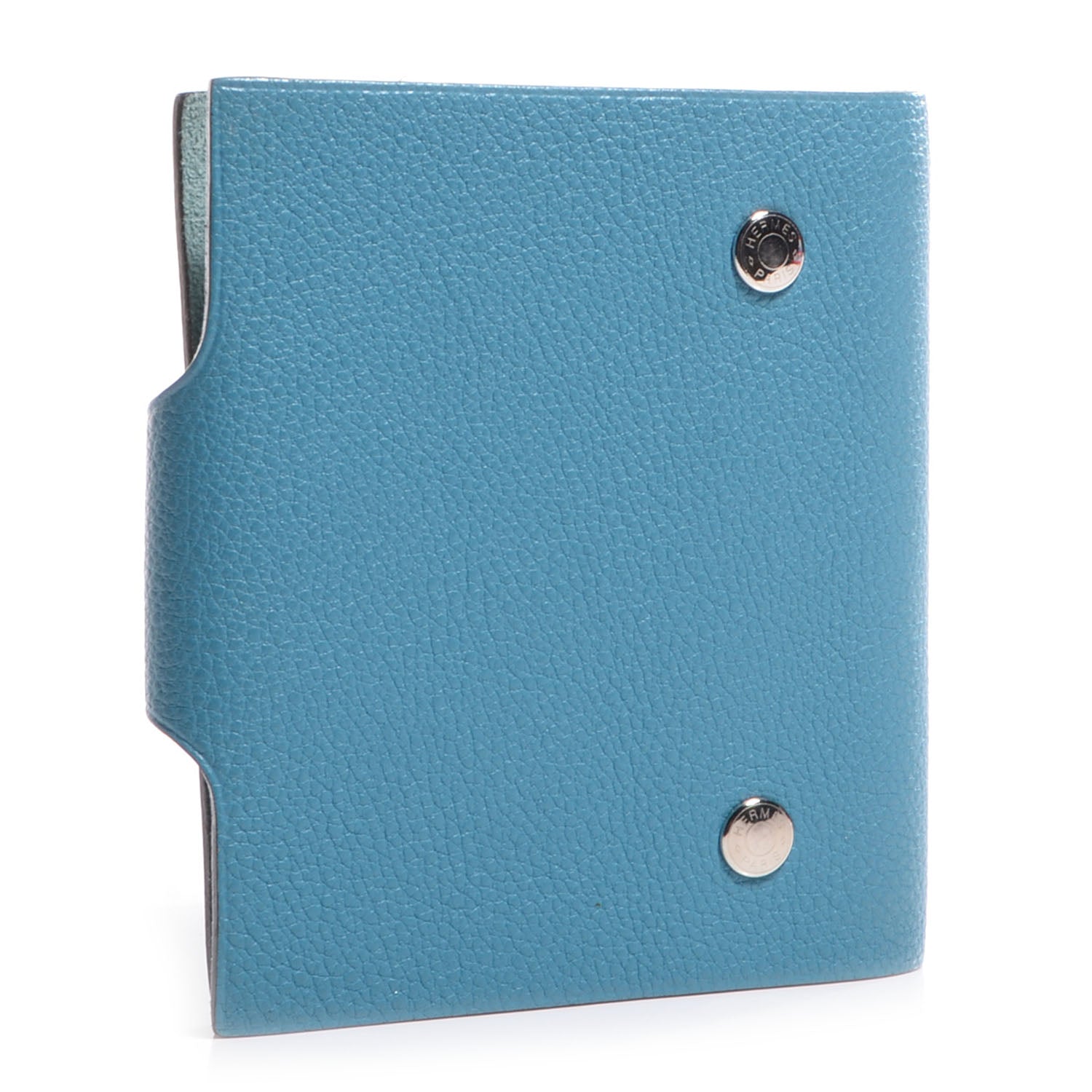 Hermes Togo Ulysse Mini Notebook Cover Blue Jean 3 of 8