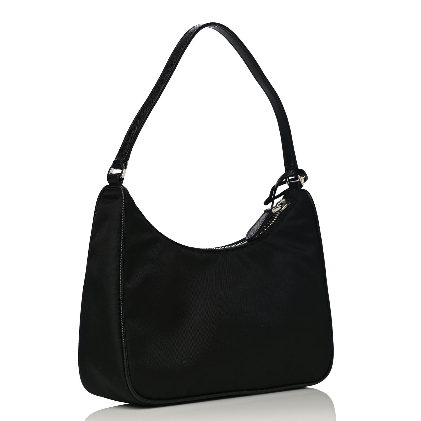 Tessuto Nylon Saffiano Mini Re-Edition 2005 Bag Black
