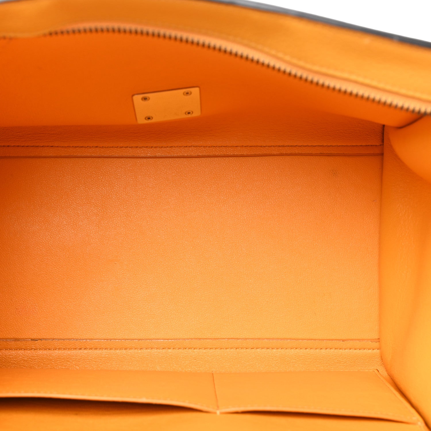 Celine Drummed Calfskin Suede Small Trapeze Ocre 5 of 18
