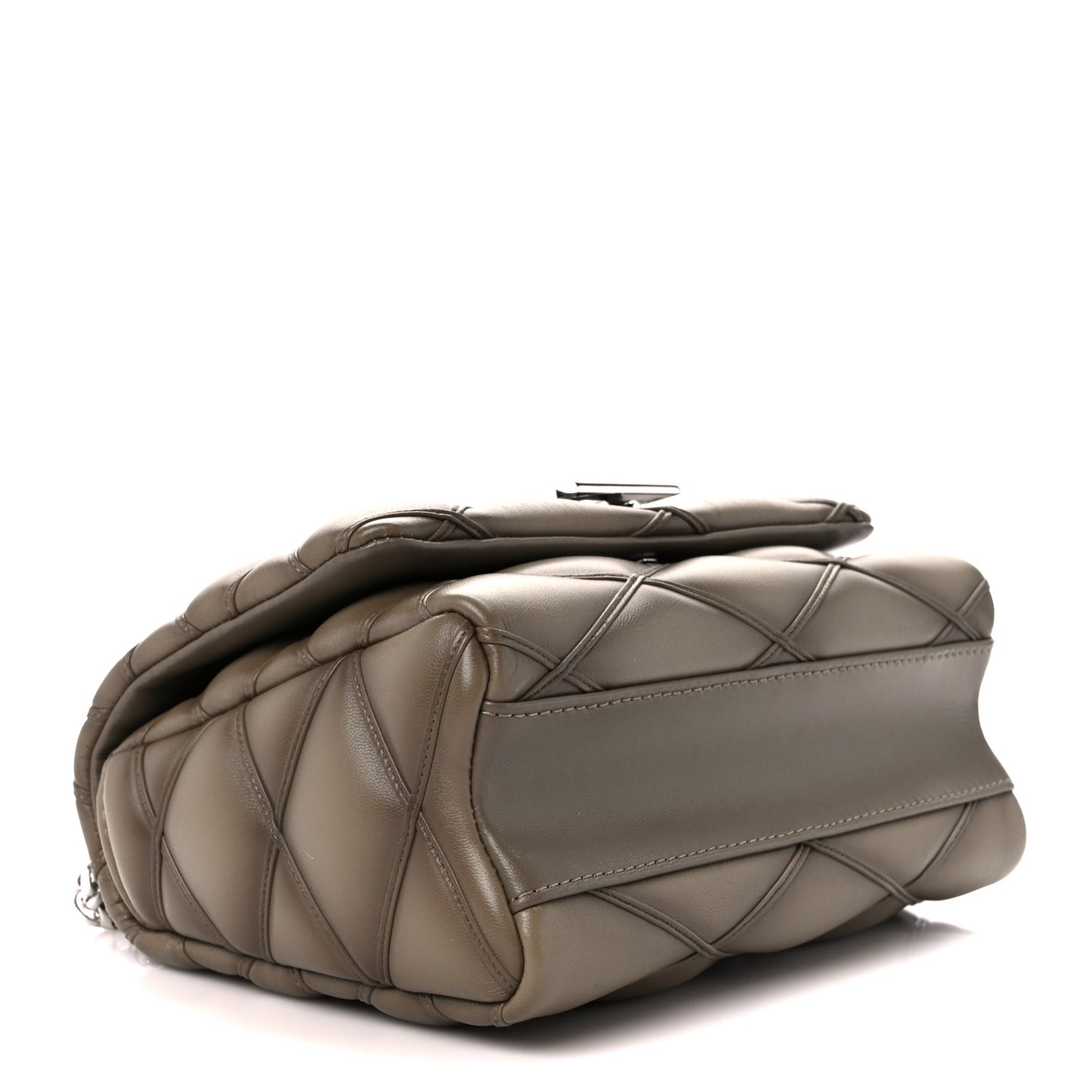 Lambskin Malletage Top Handle GO-14 MM Taupe