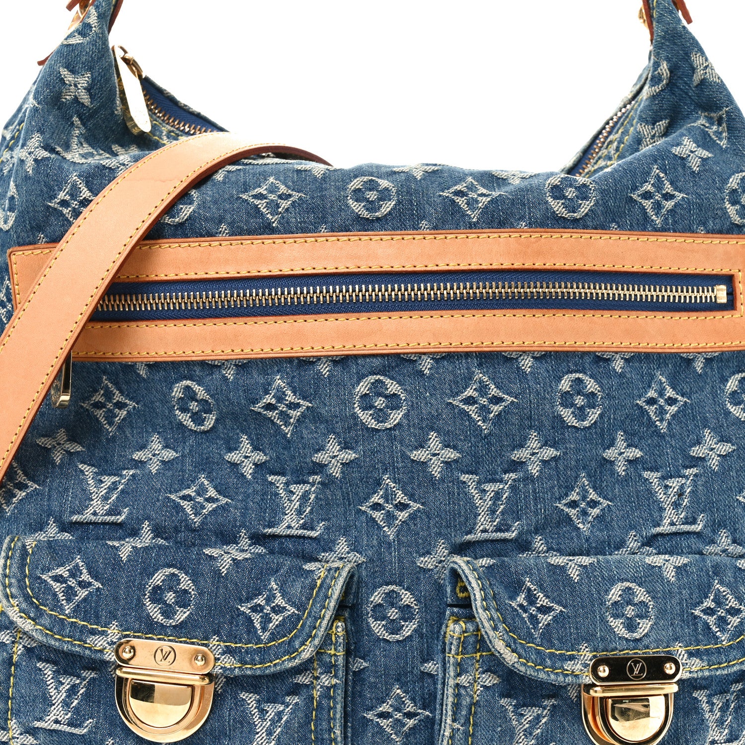 Louis Vuitton Denim Baggy GM Blue 7 of 9