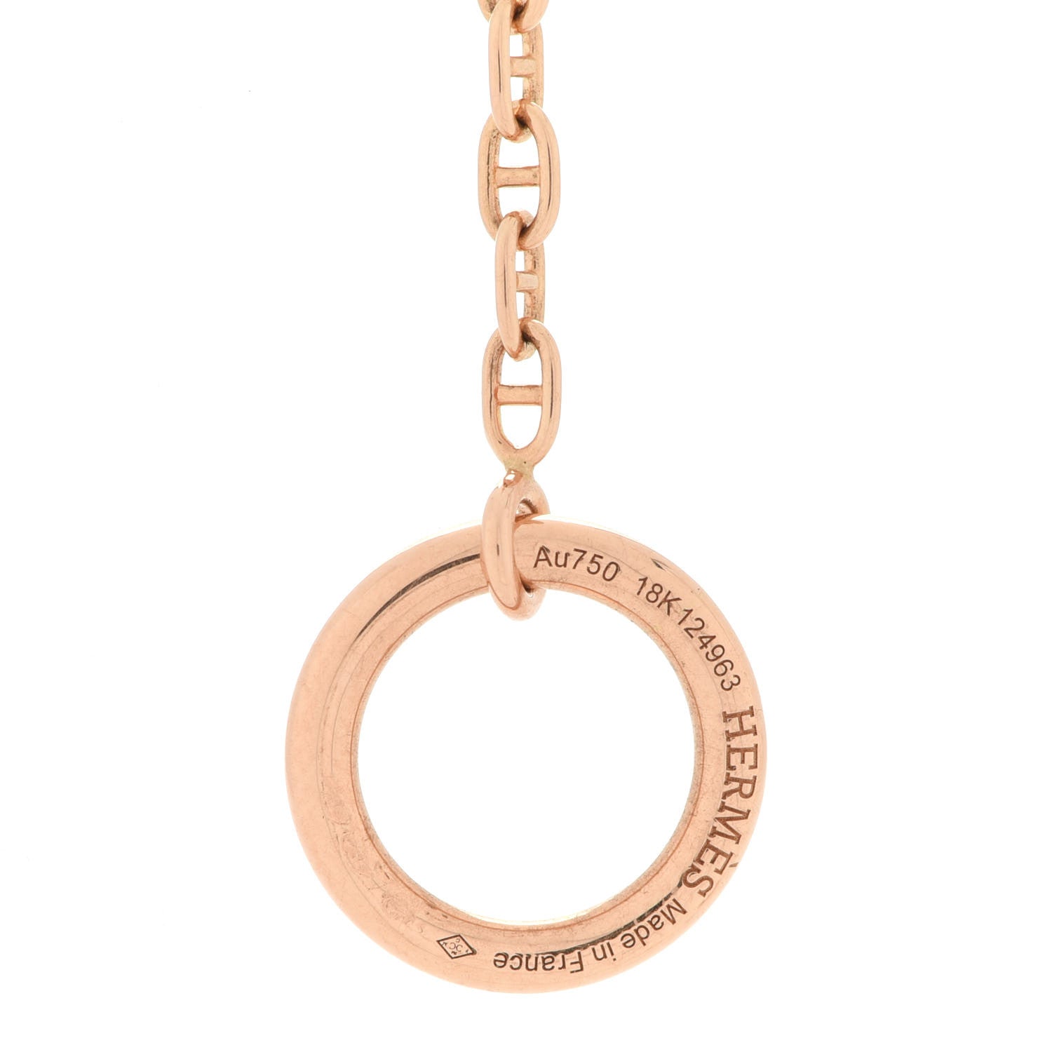 Hermes 18K Rose Gold PM Farandole Necklace 120 6 of 7