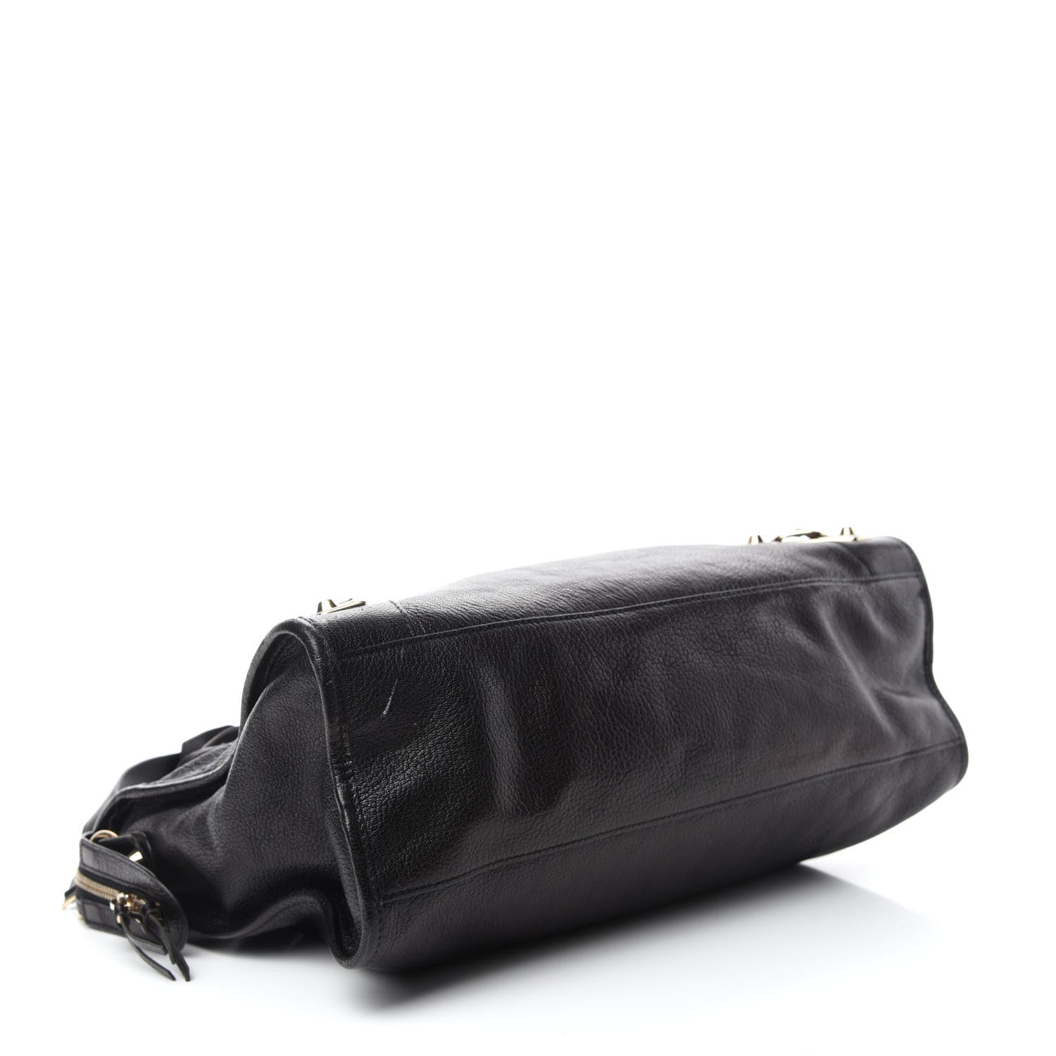 Balenciaga Chevre Gold Metallic Edge Hardware City Black 4 of 13