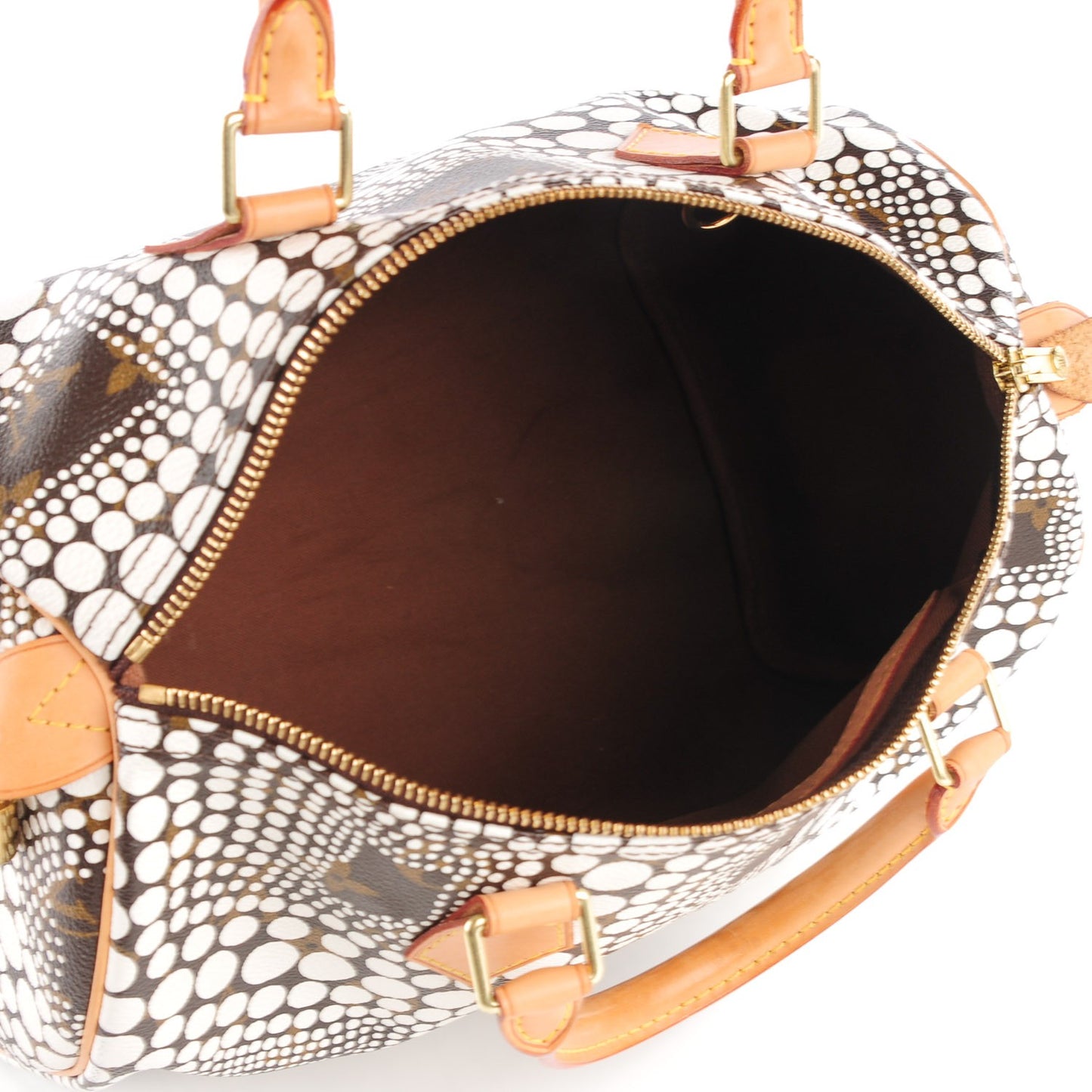 Monogram Kusama Town Speedy 30 White
