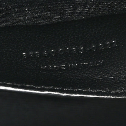 Saint Laurent Grain De Poudre Textured Mixed Matelasse Triquilt Medium Monogram Monochrome Satchel Black 7 of 10
