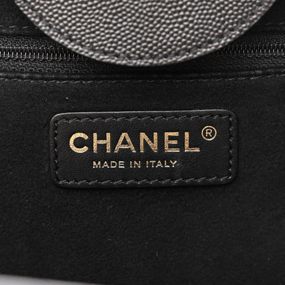 Chanel Caviar Small Studded Deauville Tote Black 6 of 12