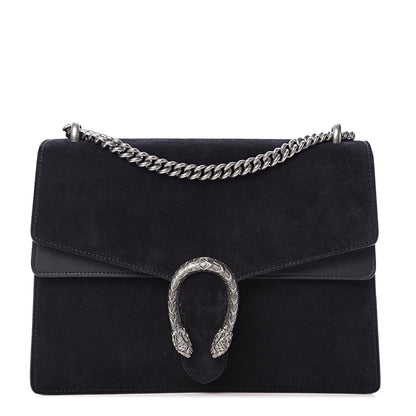 Gucci Suede Medium Dionysus Shoulder Bag Black 1 of 12