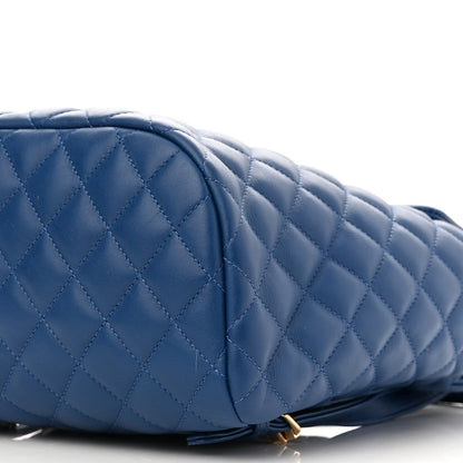 Chanel Lambskin Quilted Small Urban Spirit Backpack Blue 9 of 10