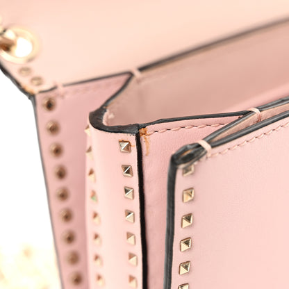 Valentino Garavani Vitello Rockstud Cabana Shoulder Bag Water Rose 15 of 18