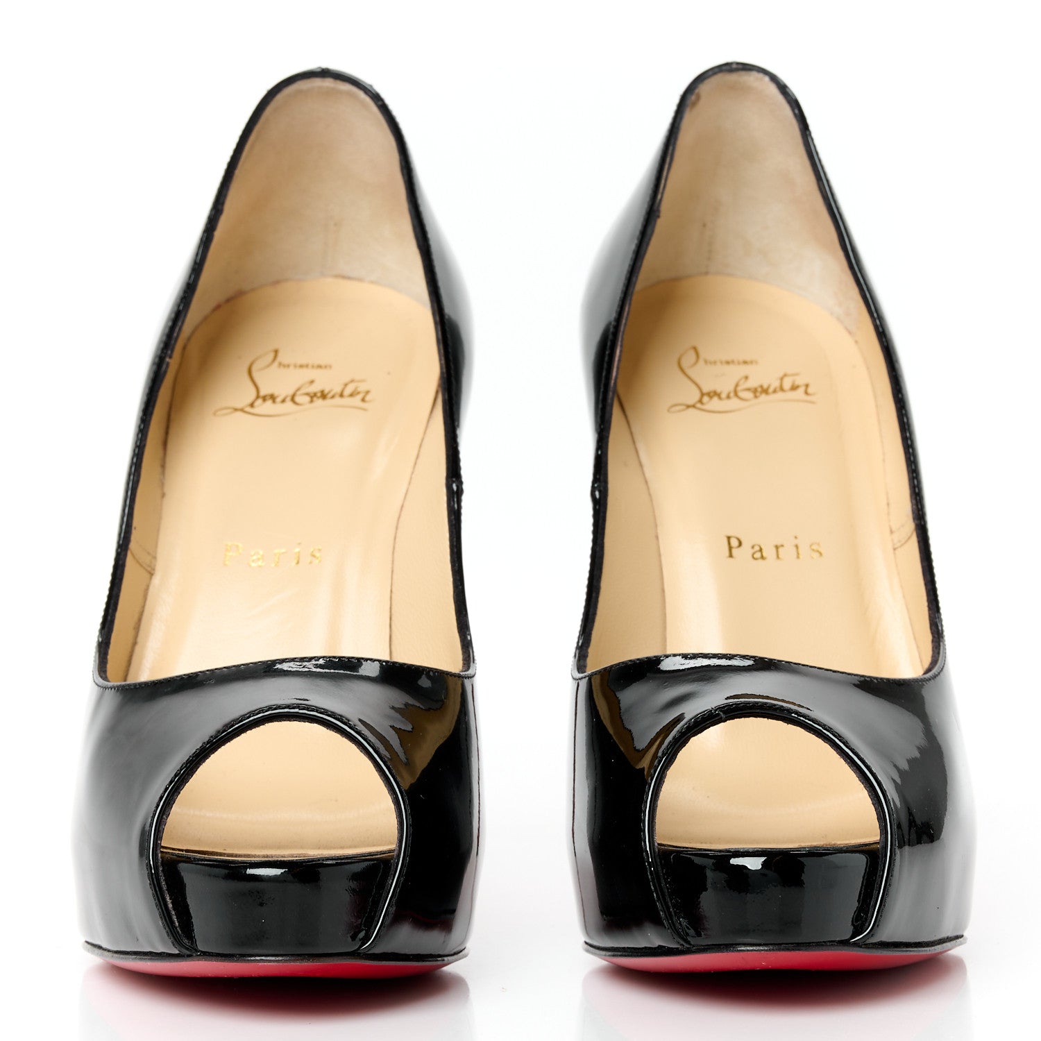 Christian Louboutin Patent New Very Prive 120 Pumps 37 Black 3 of 9