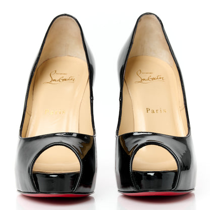 Christian Louboutin Patent New Very Prive 120 Pumps 37 Black 3 of 9