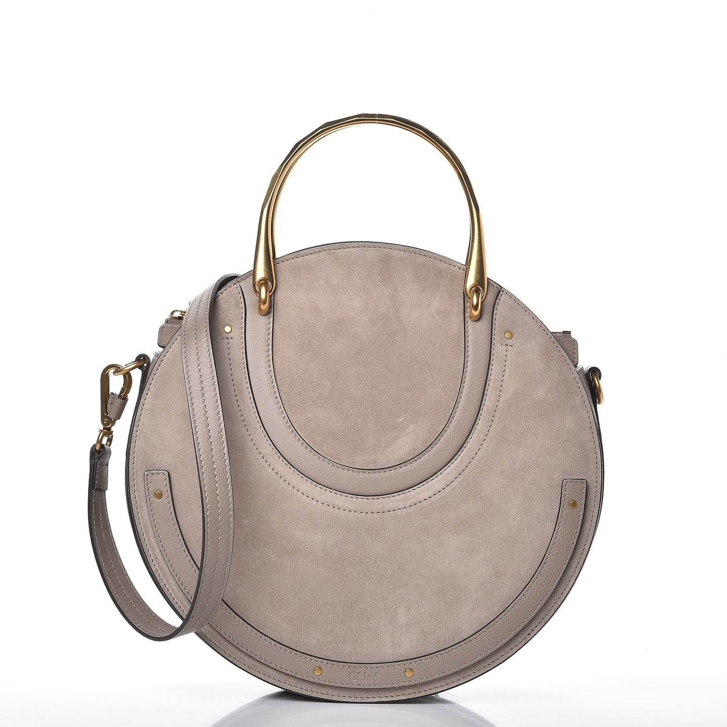 Calfskin Suede Medium Pixie Bag Motty Grey