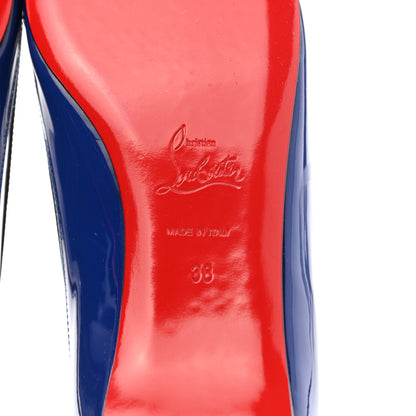 Christian Louboutin Patent PVC Paulina Flats 38 Neptune Black 6 of 7