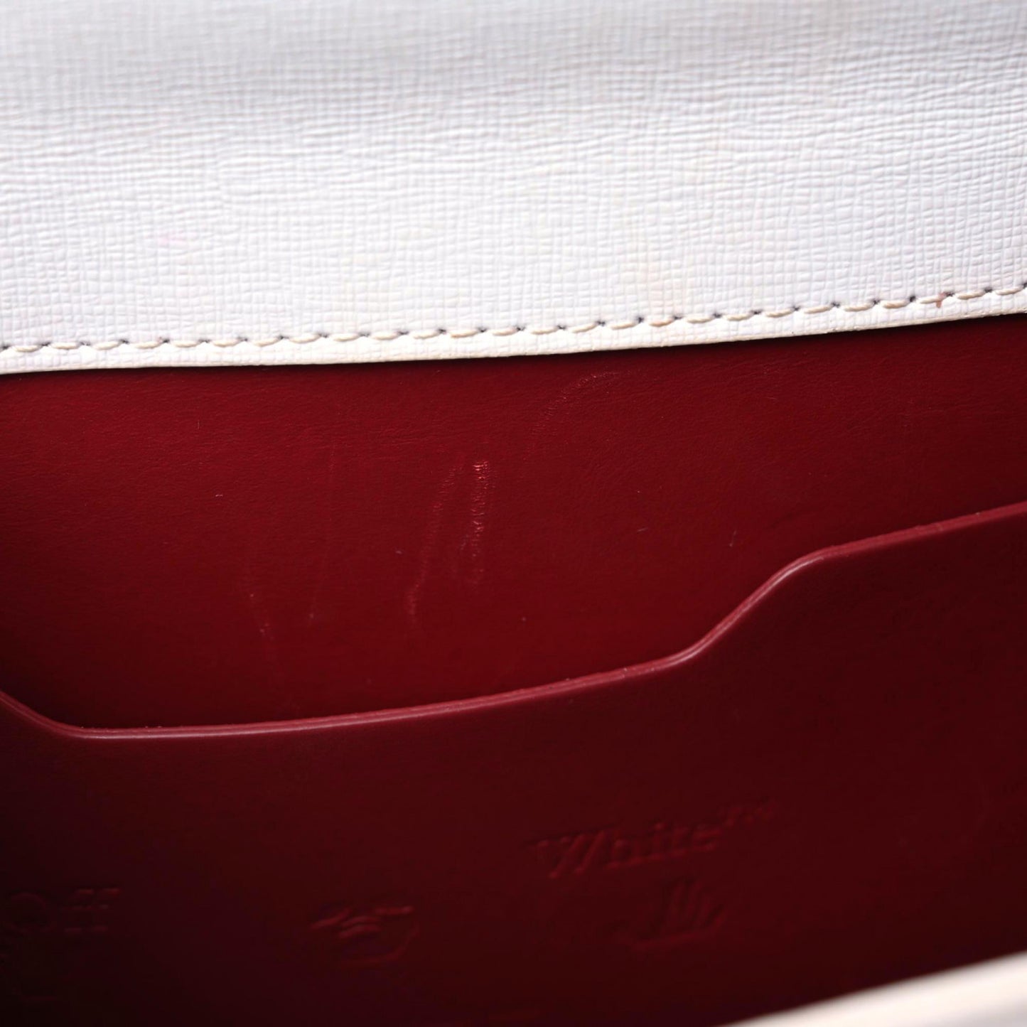 Saffiano Jitney 1.4 Top Handle Bag White