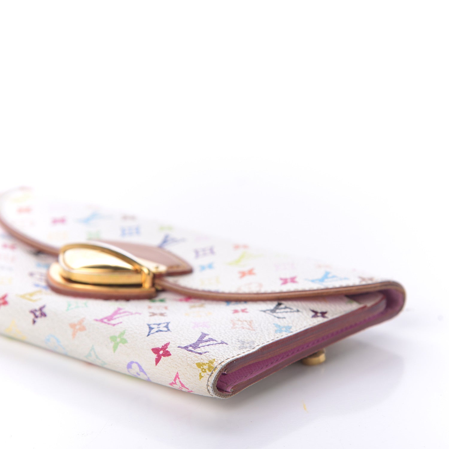 Louis Vuitton Monogram Multicolor Eugenie Wallet White Litchi 7 of 13