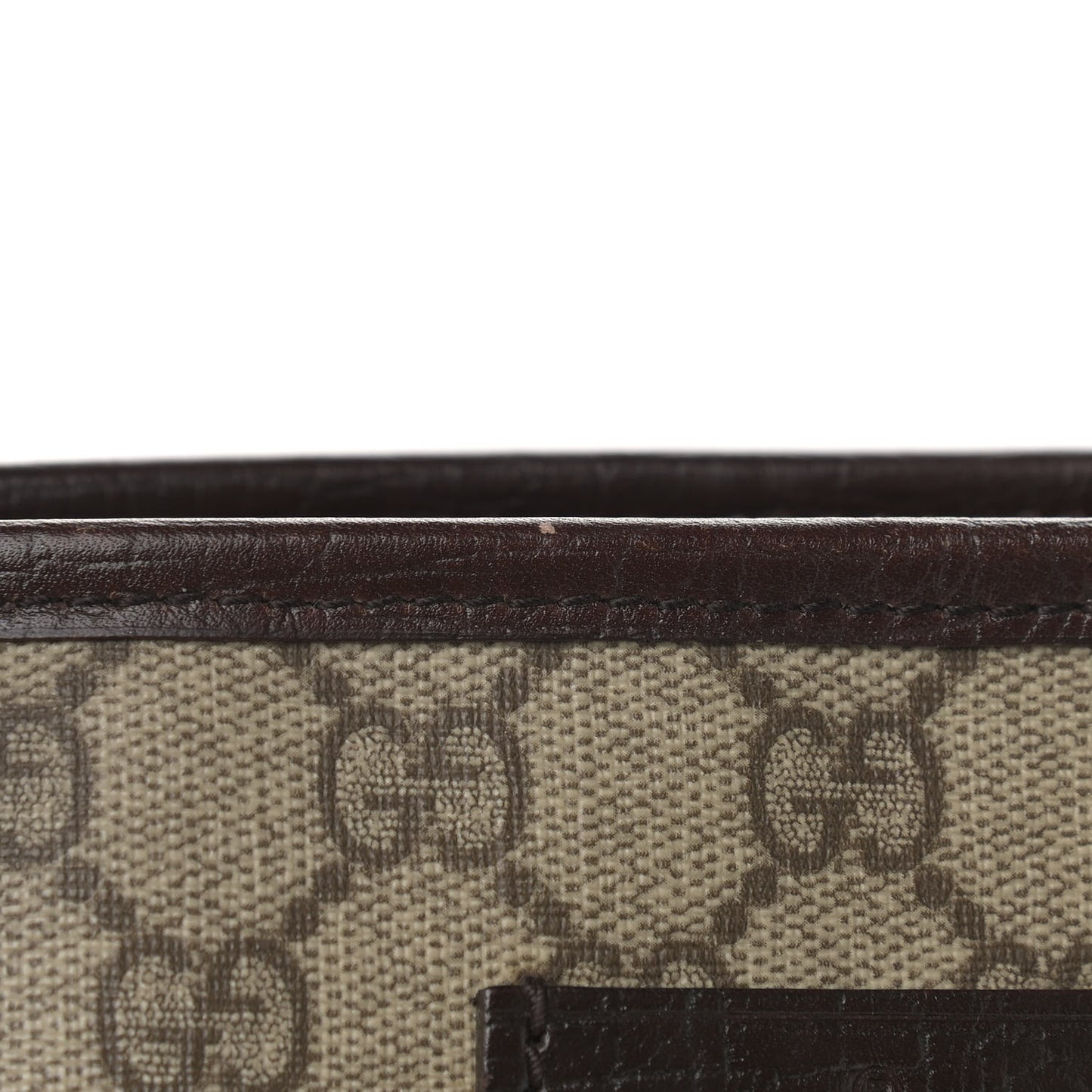 GG Plus Monogram Tote Dark Brown