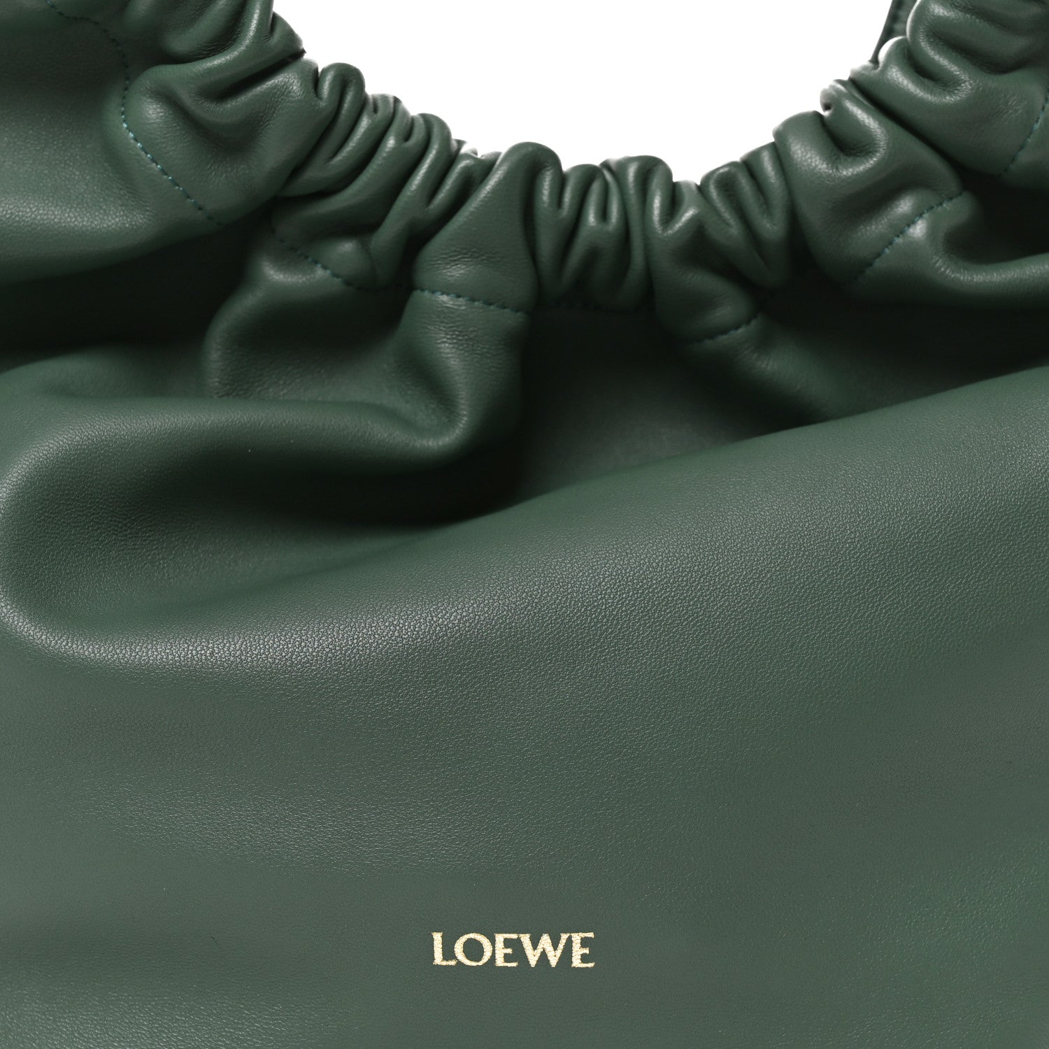 Loewe Mellow Nappa Lambskin Small Squeeze Bag Green 7 of 9