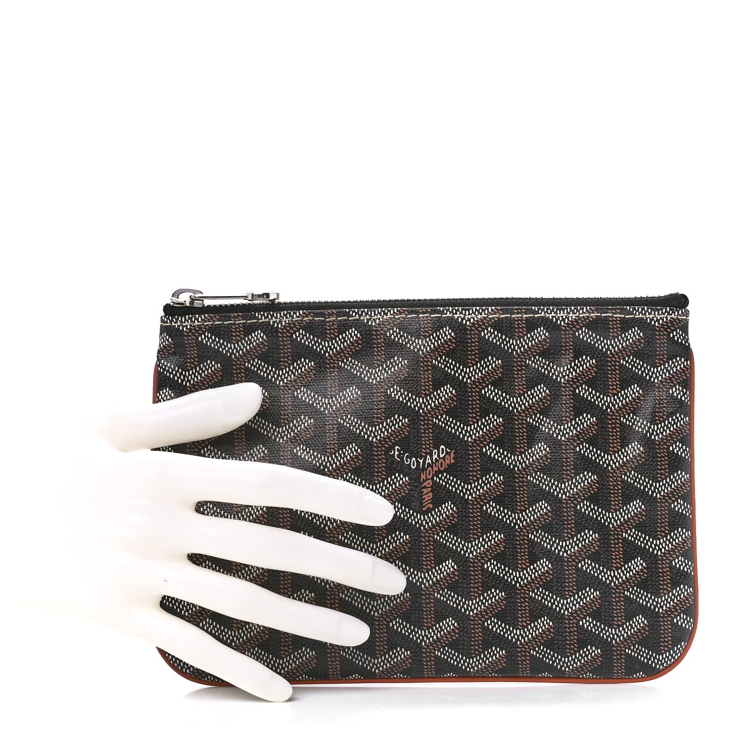Goyard Goyardine Senat Pochette PM Black Gold 2 of 11