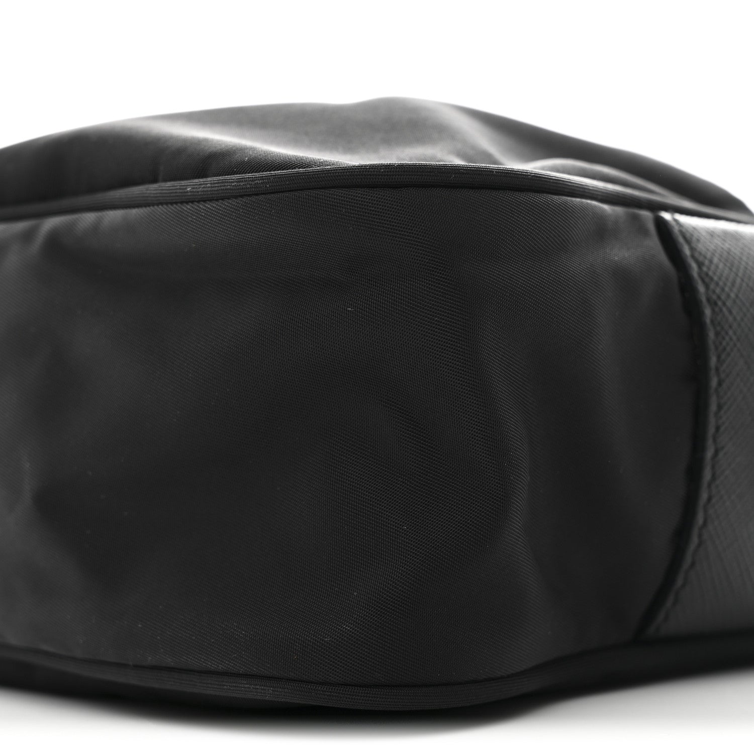 Prada Re-Nylon Vela Saffiano Pocket Double Zip Shoulder Bag Black 10 of 10