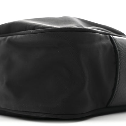 Prada Re-Nylon Vela Saffiano Pocket Double Zip Shoulder Bag Black 10 of 10