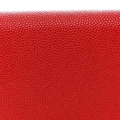 Burberry Grained Calfskin Chain Card Case Red 8 of 12