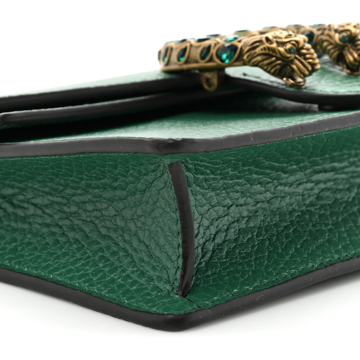 Gucci Calfskin Super Mini Dionysus Shoulder Bag Emerald 8 of 9