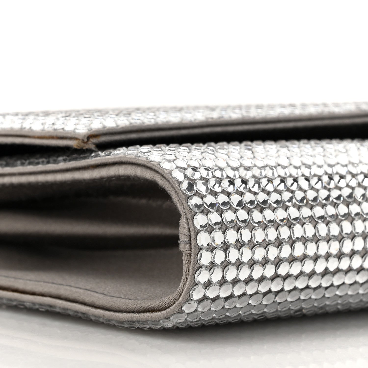 Judith Leiber Swarovski Crystal Ritz Fizz Clutch Champagne Silver 10 of 14