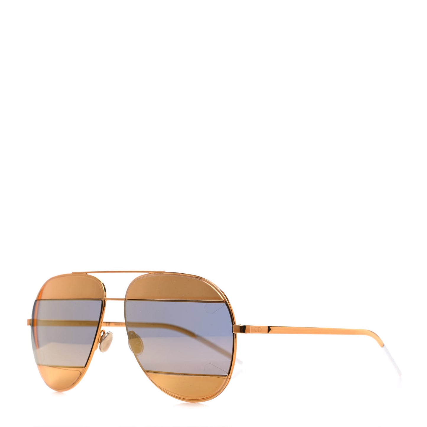 Split 1 Aviator Sunglasses Gold