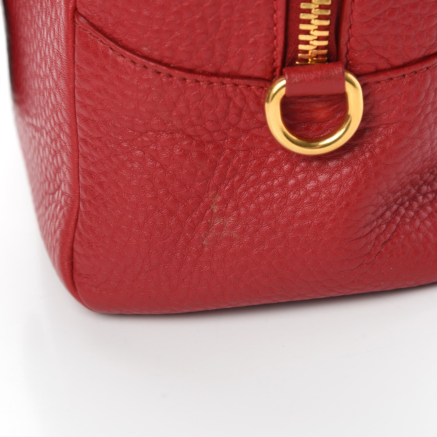 Prada Vitello Daino Bowler Scarlatto 12 of 12