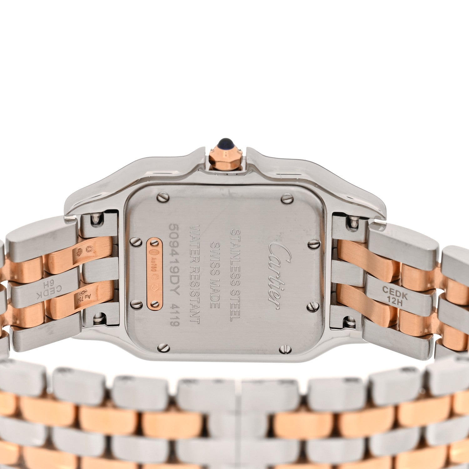 Cartier Stainless Steel 18K Pink Gold Diamond 27mm Panthere Quartz Watch 4 of 5